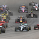 A photo of the Formula 1 grid on the opening lap of the Chinese Grand prix.